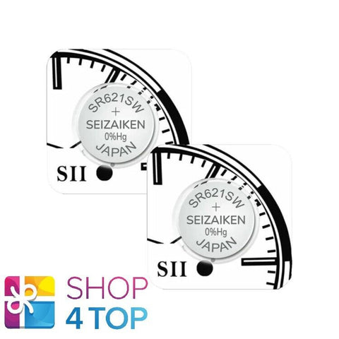2 Seiko Seizaiken Watch Batteries 364 Sr621Sw Sr60 Silver Oxide 1.55V 2027 NEW
