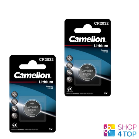 2 Camelion Cr2032 Batteries Lithium 3V Coin Cell Cr2032-Bp1 1Bl Exp 2031 NEW