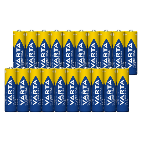 20 Varta Industrial Pro Aa Batteries Alkaline Lr6 4006 Exp 2032 40Pak Bulk NEW