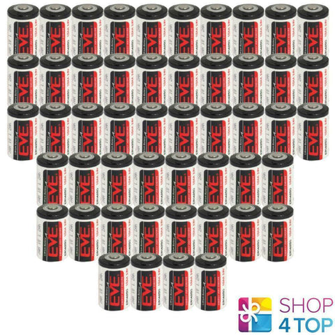 50 Eve Er14250 1/2Aa 3.6V Lithium Battery Energy Very Endure Bobbin Cell NEW