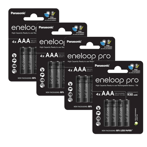 32 Panasonic Eneloop Pro Rechargeable Aaa Hr03 Batteries 4Bl 1.2V 930Mah