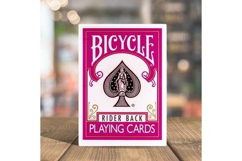 Bicycle Fuchsia Rider Back Pink Playing Cards Deck Magic Tricks USa USpcc NEW