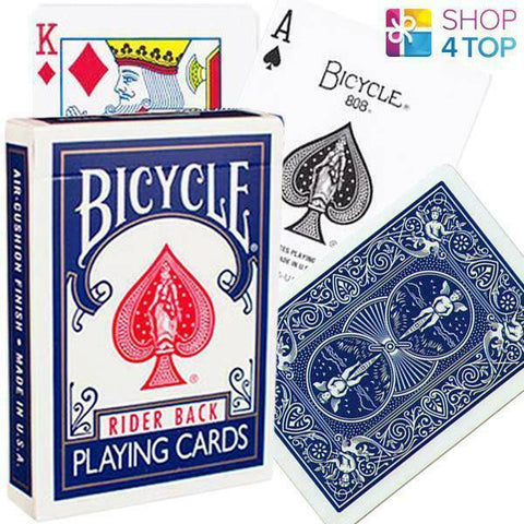 Bicycle Black Seal Rider Back 808 Playing Cards Blue Color Standard Index NEW