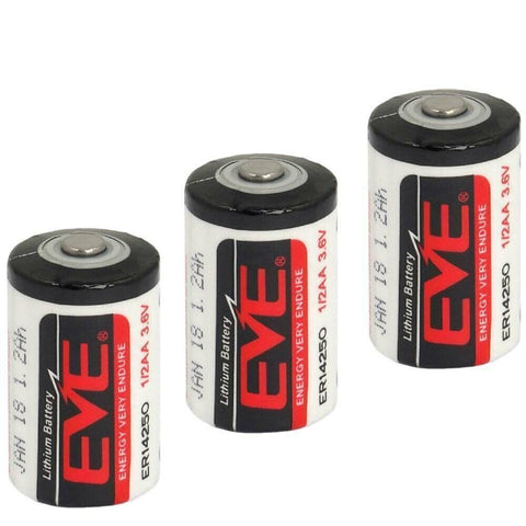 3 Eve Er14250 1/2Aa 3.6V Lithium Battery Energy Very Endure Bobbin Cell Size