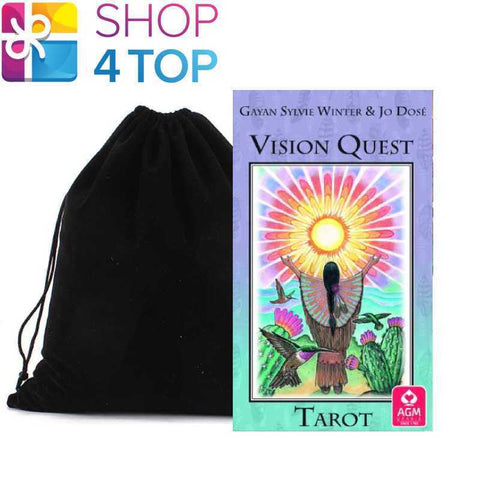Vision Quest Tarot Cards Deck And Bag By Gayan Sylvie Winter Esoteric Agm NEW