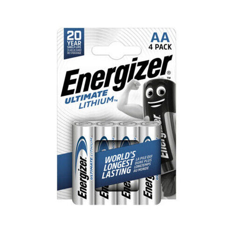 24 Energizer Aa Ultimate Lithium L91 Batteries 1.5V Mignon Stilo 4Bl 2042 NEW