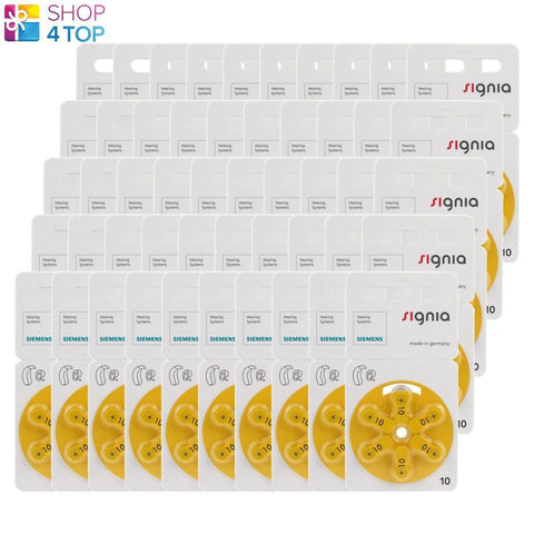 300 Siemens Signia Size 10 Mf Pr70 Hearing Aid Batteries 1.45V Zinc Air NEW