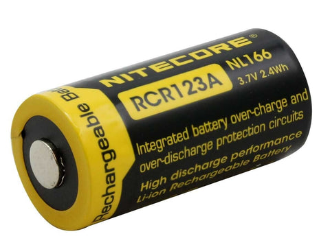 Nitecore Nl166 16340 Rechargeable Battery Rcr123A 3.7V 650Mah Li-Ion NEW