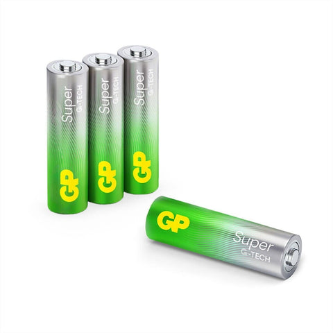 15 Gp Super Alkaline Aa Batteries G-Tech Lr6 1.5V No Mercury 5Bl Pack Exp 2034