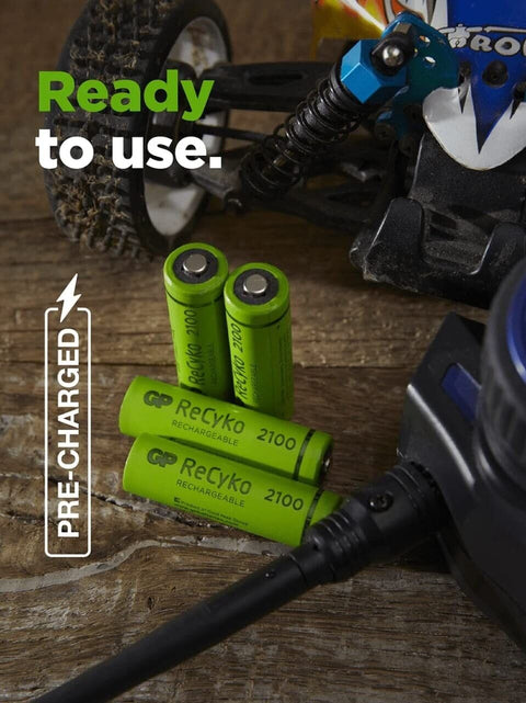 12 Gp Recyko + 2700 Rechargeable Aa Battery 2600Mah Hr6 270Aahcb Mn1500 1.2V NEW