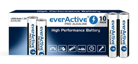 8 Everactive Pro Alkaline Aaa Lr03 Batteries Micro 1250Mah Exp 2031