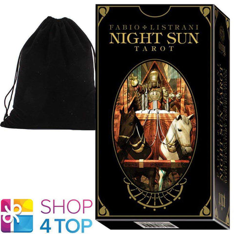 Night Sun Tarot Deck Cards Fabio Listrani Lo Scarabeo With Velvet Bag Ex212