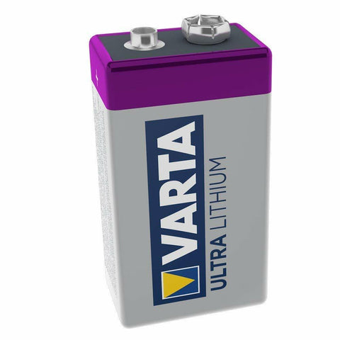 Varta 9V Ultra Lithium Battery 6Lr61 6F22 Smoke Detector Exp 2033 NEW