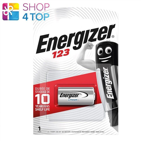 1 Energizer Cr123 Lithium Battery 3V Dl123A 123A NEW