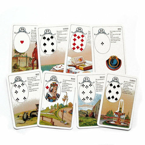 Mlle Lenormand Oracle 36 Cards Deck Esoteric Telling With Velvet Bag Agm NEW