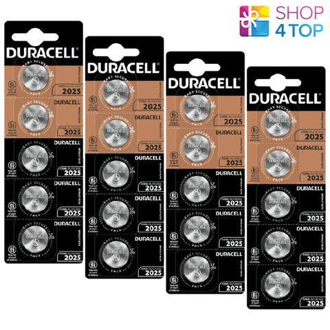 20 Duracell Cr2025 Lithium Batteries 3V Cell Coin Button 5Bl Exp 2033 NEW