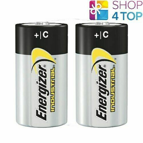 2 Energizer C Alkaline Lr14 Batteries 1.5V Industrial Baby R14 Mn1400 Am2 2031