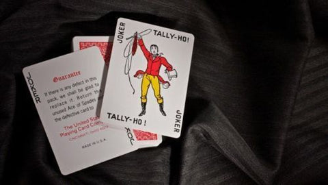 2 Decks Bicycle Tally Ho Fan Back Playing Cards Standard Index 1 Red 1 Blue NEW