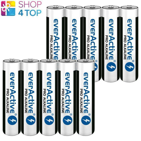 10 Everactive Pro Alkaline Aaa Lr03 Batteries Micro 1250Mah Exp 2031