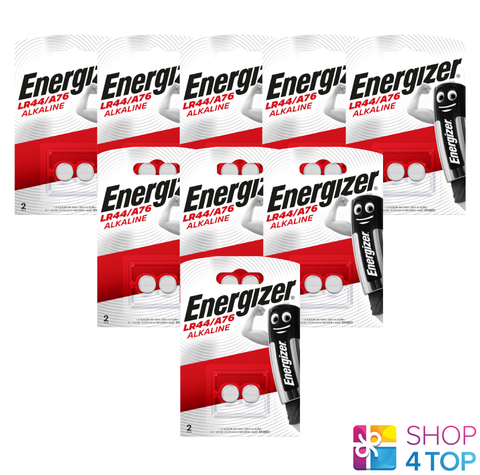 18 Energizer Alkaline Lr44 A76 Batteries 1.5V G13 Ag13 NEW