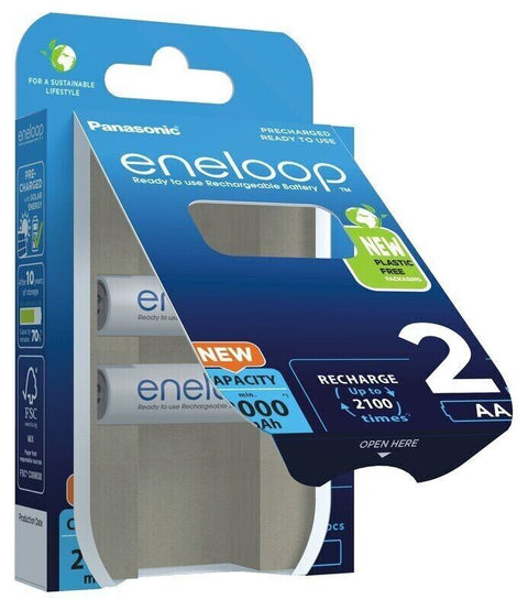 12 Panasonic Aa Eneloop Eco Friendly Lr6 Rechargeable Batteries 2000Mah 2Bl NEW