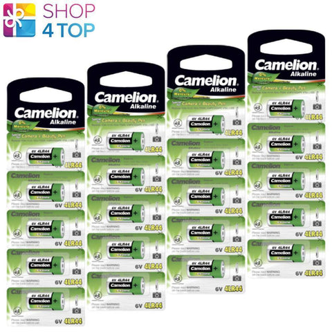 20 Camelion 4Lr44 Alkaline Batteries A544 1414A A544 No Mercury 6V 5Bl 2026 NEW
