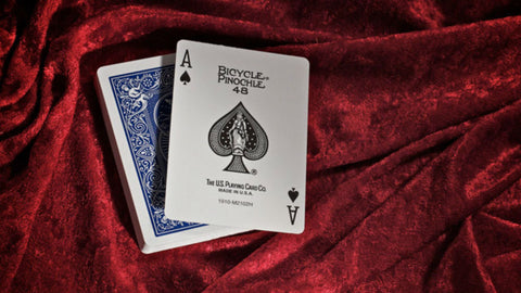 4 Decks Bicycle Pinochle Playing Cards USa 2 Blue 2 Red Standard Index NEW