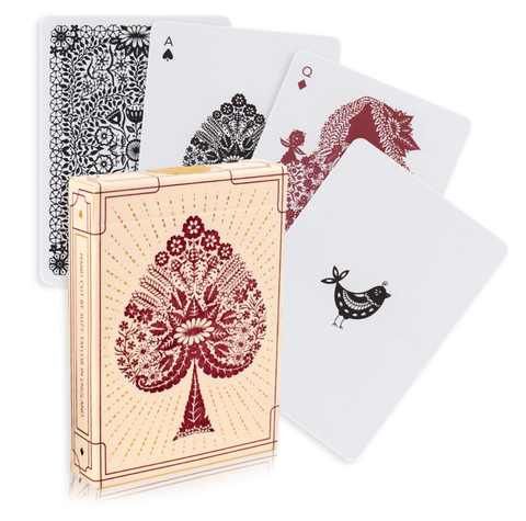2 Papercuts Decks Playing Cards Art Of Play Magic Tricks Poker USa Taylor NEW