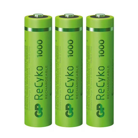 3 Gp Recyko Rechargeable Aaa Battery 1000 Series Lr03 1.2V 950Mah Industrial