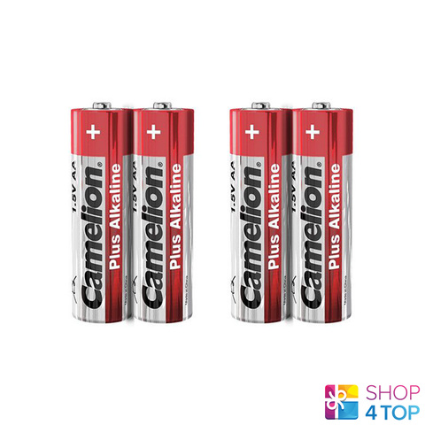 4 Camelion Aa Plus Alkaline Batteries Lr06 Mn1500 Am3 E91 1.5V 2Sh NEW