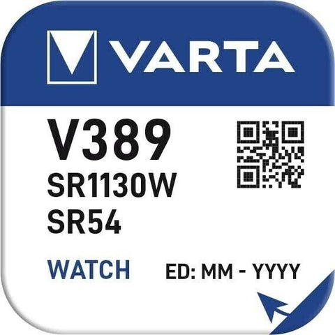2 Varta 389 Sr54 Battery Silver 1.55V Coin Button Cell Watch NEW