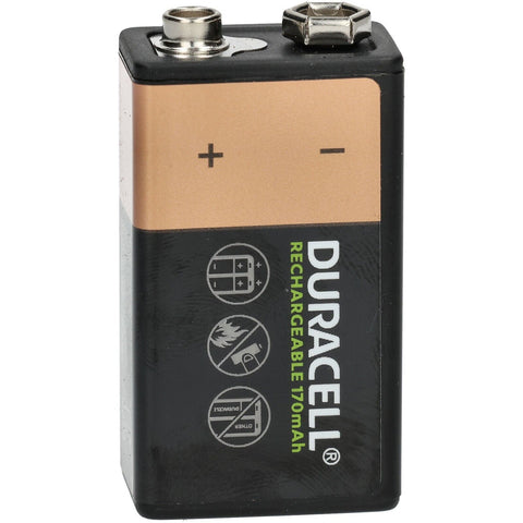 3 Duracell Rechargeable 9V Batteries 6Hr61 Dc1604 170Mah Nimh Transistor 1Bl NEW