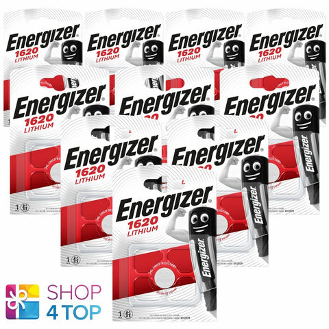 10 Energizer Cr1620 Lithium Batteries 3V Coin Cell Dl1620 Exp 2029 NEW