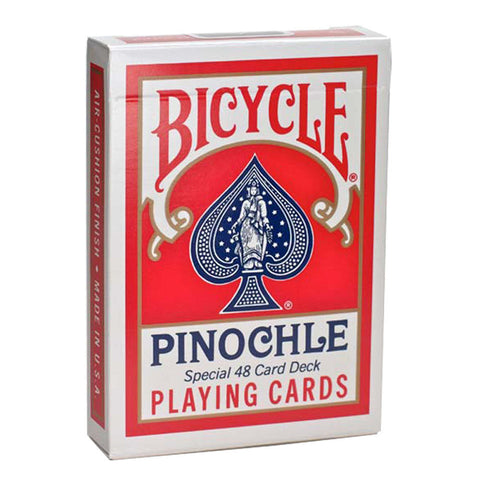 4 Decks Bicycle Pinochle Playing Cards USa 2 Blue 2 Red Standard Index NEW