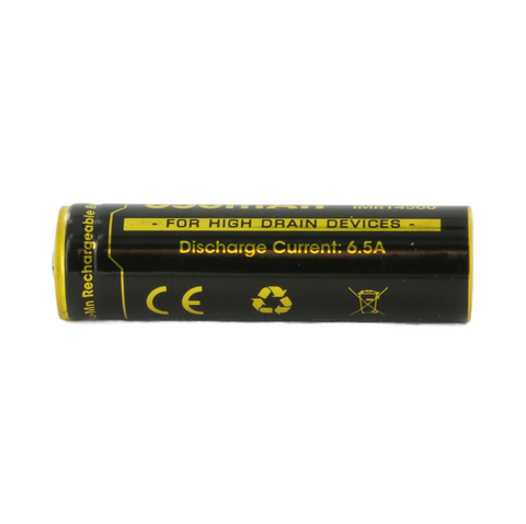 Nitecore Imr14500 Rechargeable Battery 3.7V 650Mah 6.5A High Drain Devices Li-Mn