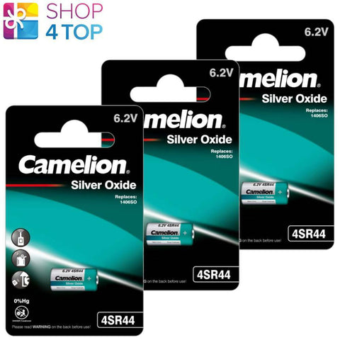 3 Camelion 4Sr44 Silver Oxide Batteries 6.2V Px28 High Performance NEW