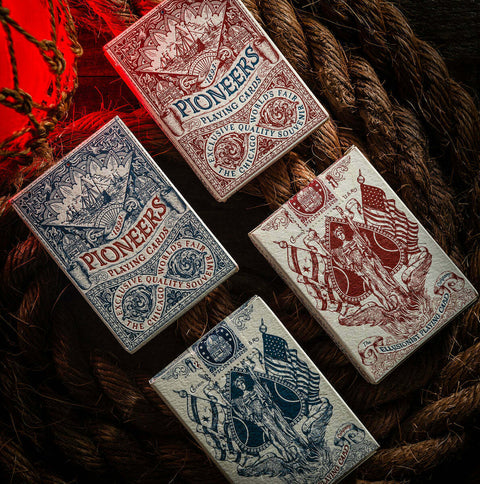 2 Decks Pioneers Red Blue Playing Cards Ellusionist 1893 High Quality Poker NEW