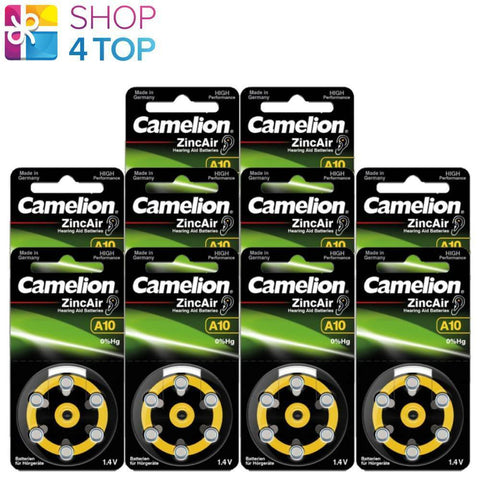 60 Camelion Size 10 Hearing Aid Batteries A10 Pr70 Pr536 1.4V Zinc Air 6Bl 2026