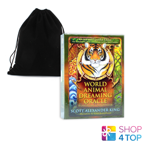 World Animal Dreaming Oracle Cards Deck And A Bag Expanded King Esoteric NEW