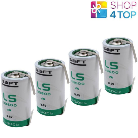 4 Premium Ls33600 U Soldering Lug Er-D Lithium Battery 3.6V 17000Mah Li-Soci2 NEW