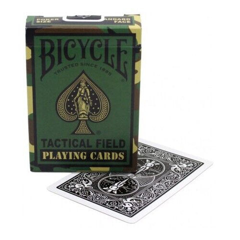 Bicycle Tactical Field Playing Cards Deck Green USa Standard Index 1043182-Green