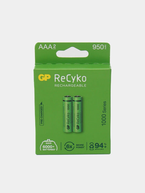 20 Gp Recyko Rechargeable Aaa Batteries 950Mah 1000 Series Most Powerful 2Bl