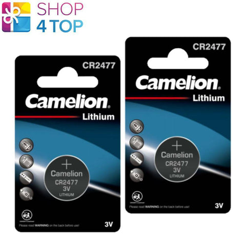 2 Camelion Cr2477 Batteries Lithium 3V Coin Cell Dl2477 Ecr2477 1Bl Exp 2033 NEW