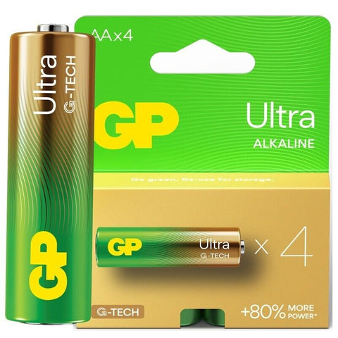 4 Gp Ultra Alkaline Aaa Batteries G-Tech Lr03 1.5V No Mercury 4Bl Pack
