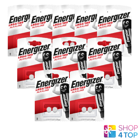 20 Energizer Alkaline Lr54 189 Batteries 1.5V G10 Ag10 NEW