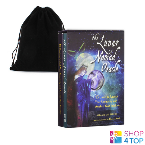 The Lunar Nomad Oracle Cards And Bag Deck Book Weiser Books Miro Esoteric NEW