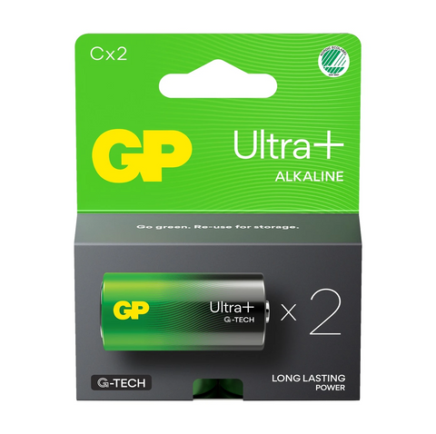 6 Gp Ultra+ Alkaline G-Tech Lr14 C Battery Long Lasting Power Blister Exp 2033