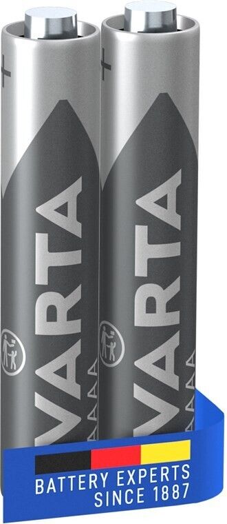 2 Varta Aaaa Alkaline Batteries 4061 Mini 1.5V Lr8D425 Sept NEW