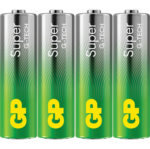 18 Gp Super Alkaline Aa Batteries G-Tech Lr6 1.5V No Mercury 6Bl Pack Exp 2033