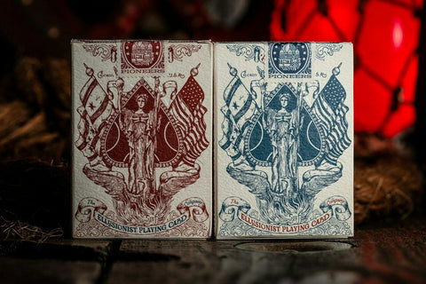 2 Decks Pioneers Red Blue Playing Cards Ellusionist 1893 High Quality Poker NEW